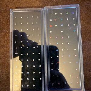 Crystal nose studs with Multicolor Rhinestones